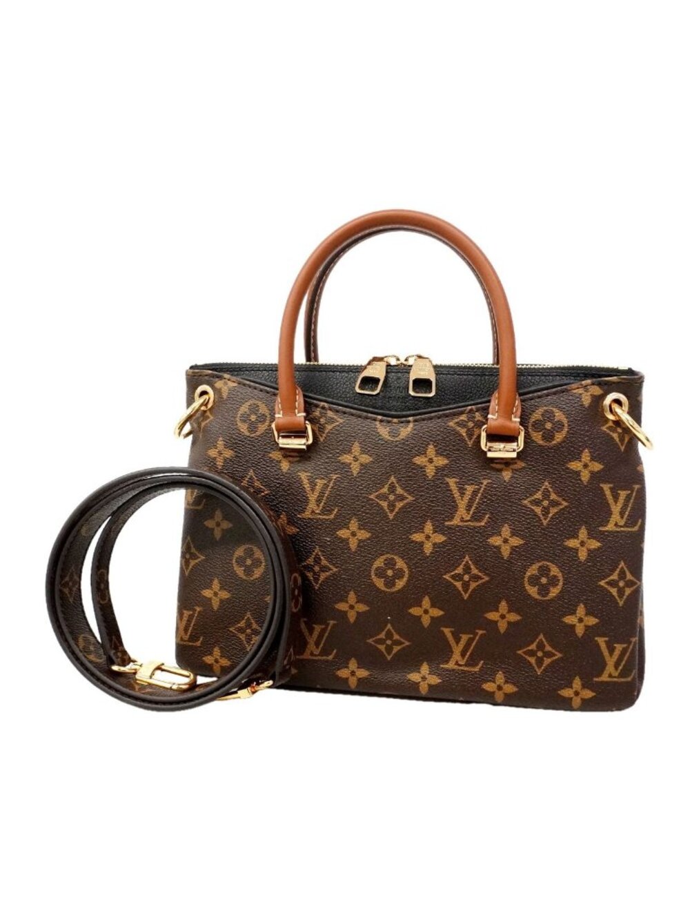 Louis Vuitton Handbag Monogram Pallas BB Noir 2-Way Bag
